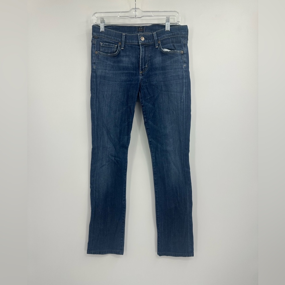 Citizen of Humanity Women's Blue Denim Jeans Size 28 Mid Rise Straight Leg
